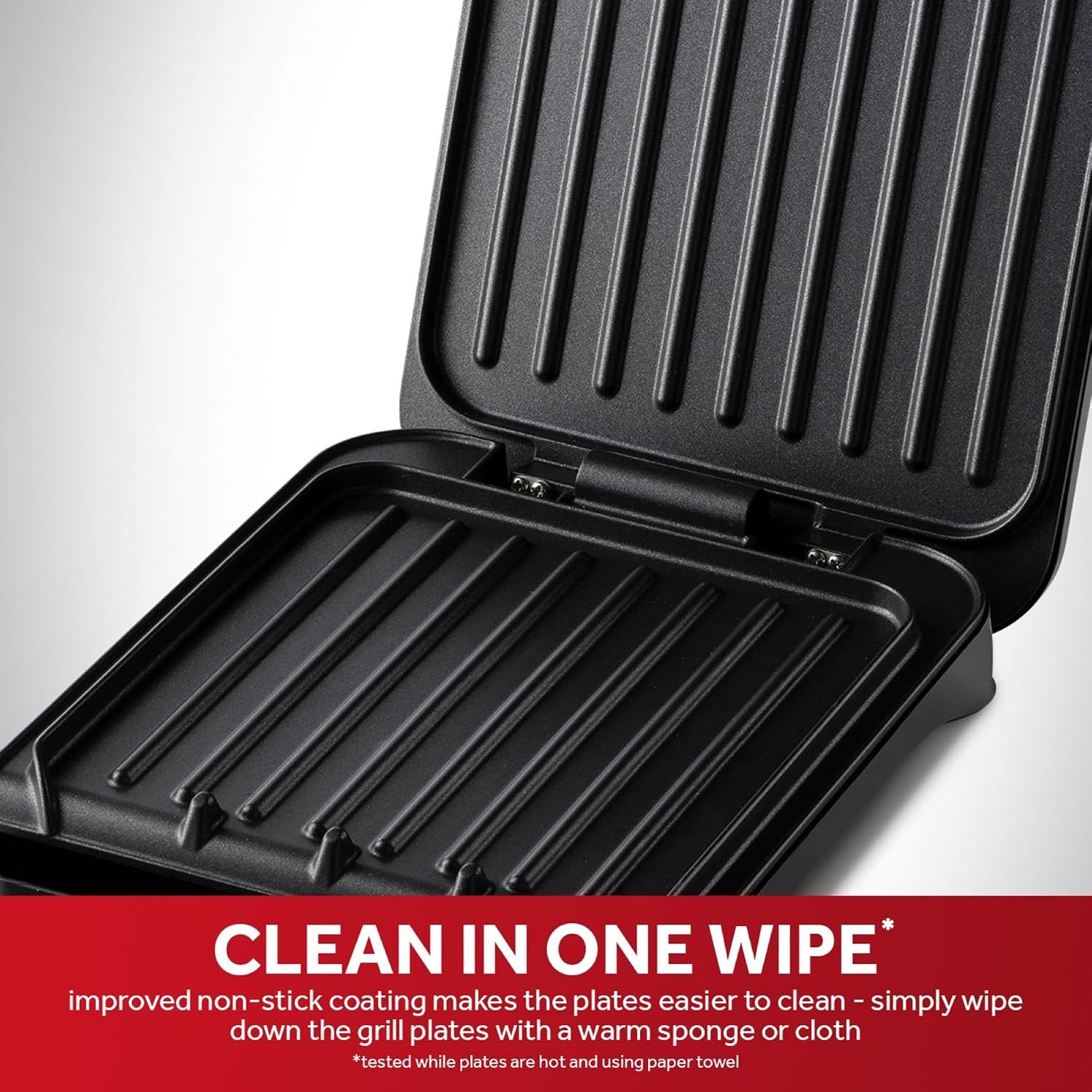 Portable Single Fit Grill – 760W Compact Indoor Electric Grill, Black