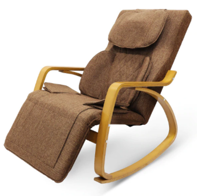 Rocking Massage Chair With Vibrating Function, Adjustable Pillow