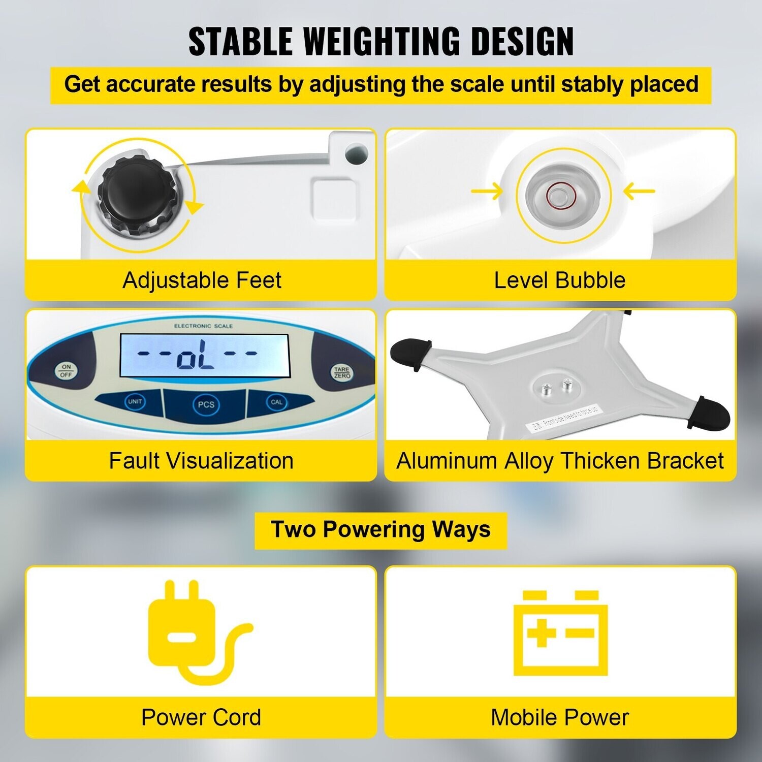Electronic Analytical Balance LCD 5000g 0.01g Accuracy