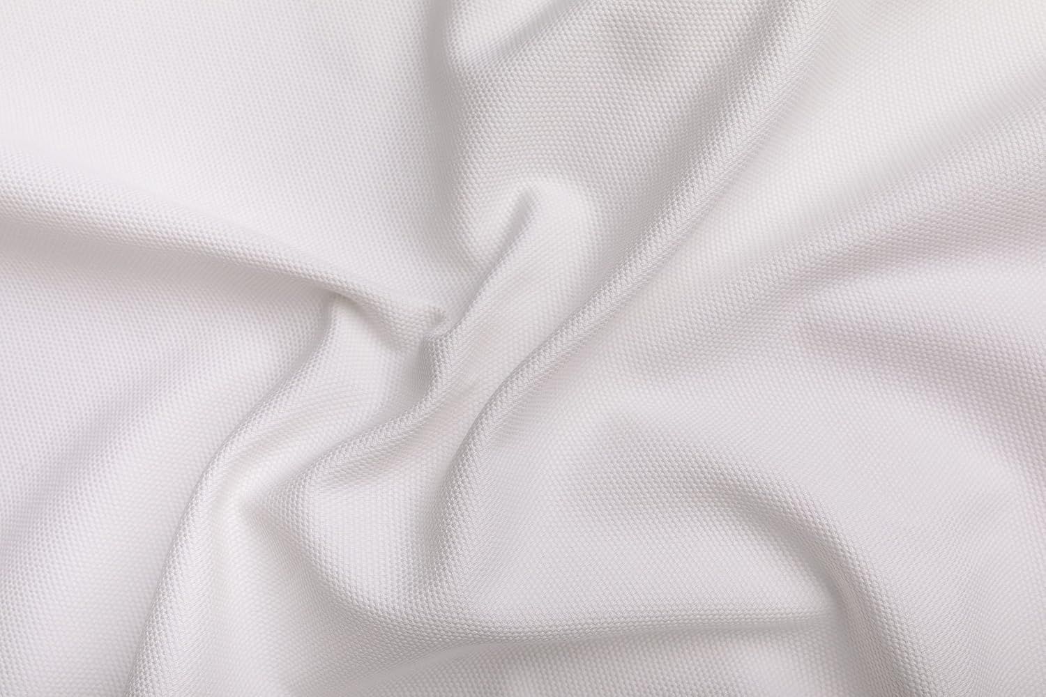 White Cotton Sofa Cover for IKEA Ektorp 3-Seater — Replacement Protector Slipcover, Exact Fit 218 x 88 x 88 cm