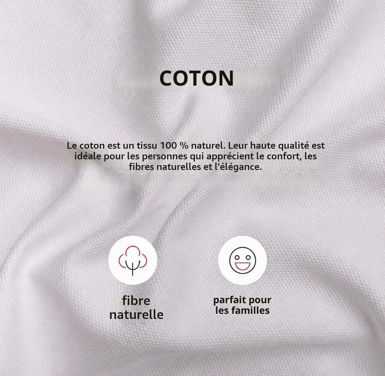 White Cotton Sofa Cover for IKEA Ektorp 3-Seater — Replacement Protector Slipcover, Exact Fit 218 x 88 x 88 cm