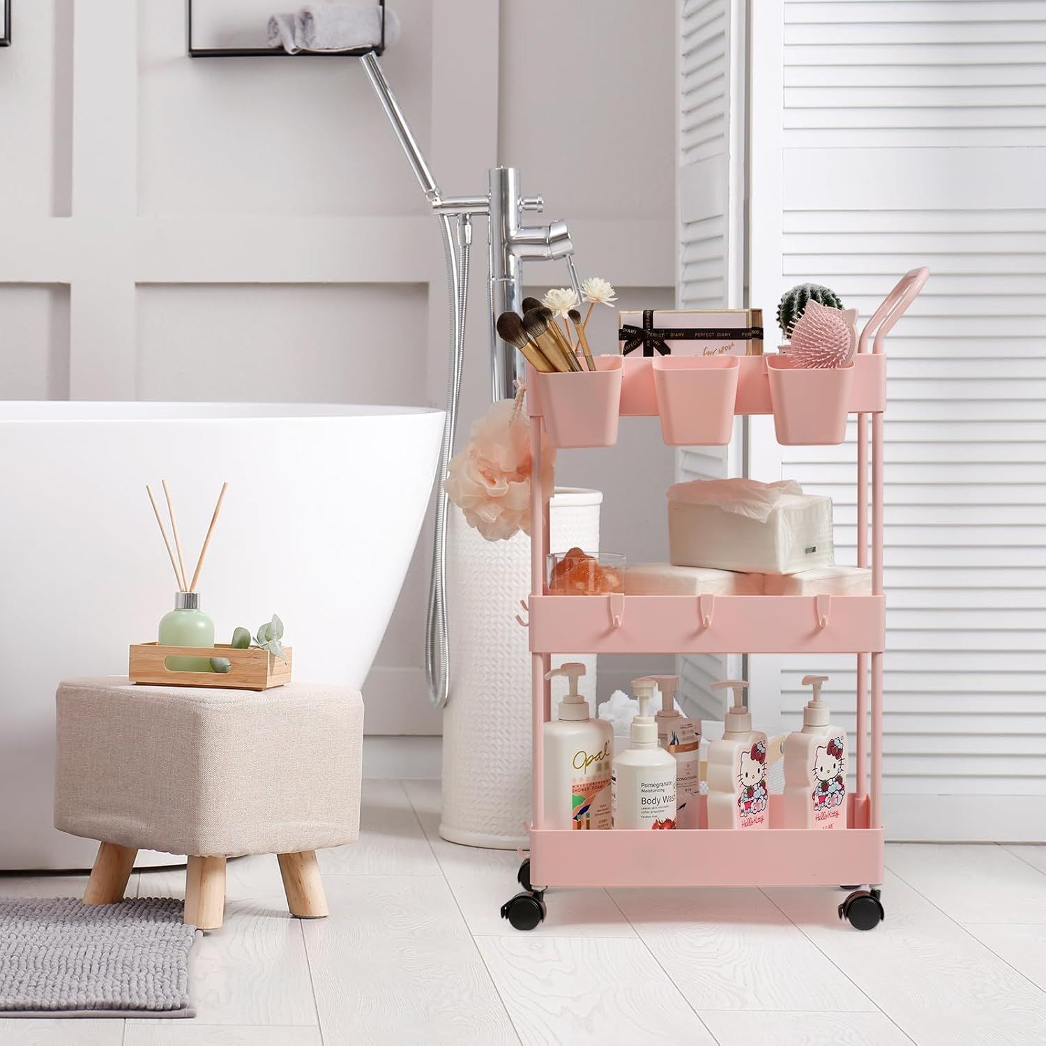 Storage Trolley 3 Tier with Wheels