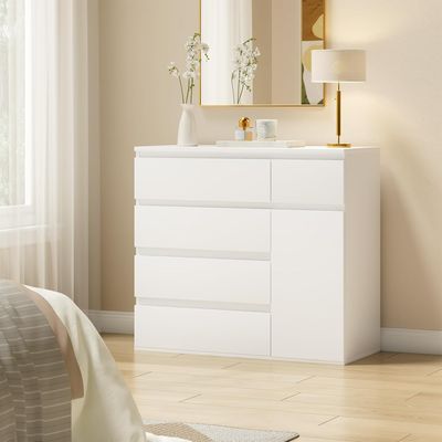 Chest of Drawers Bedroom Storage Cabinet White
