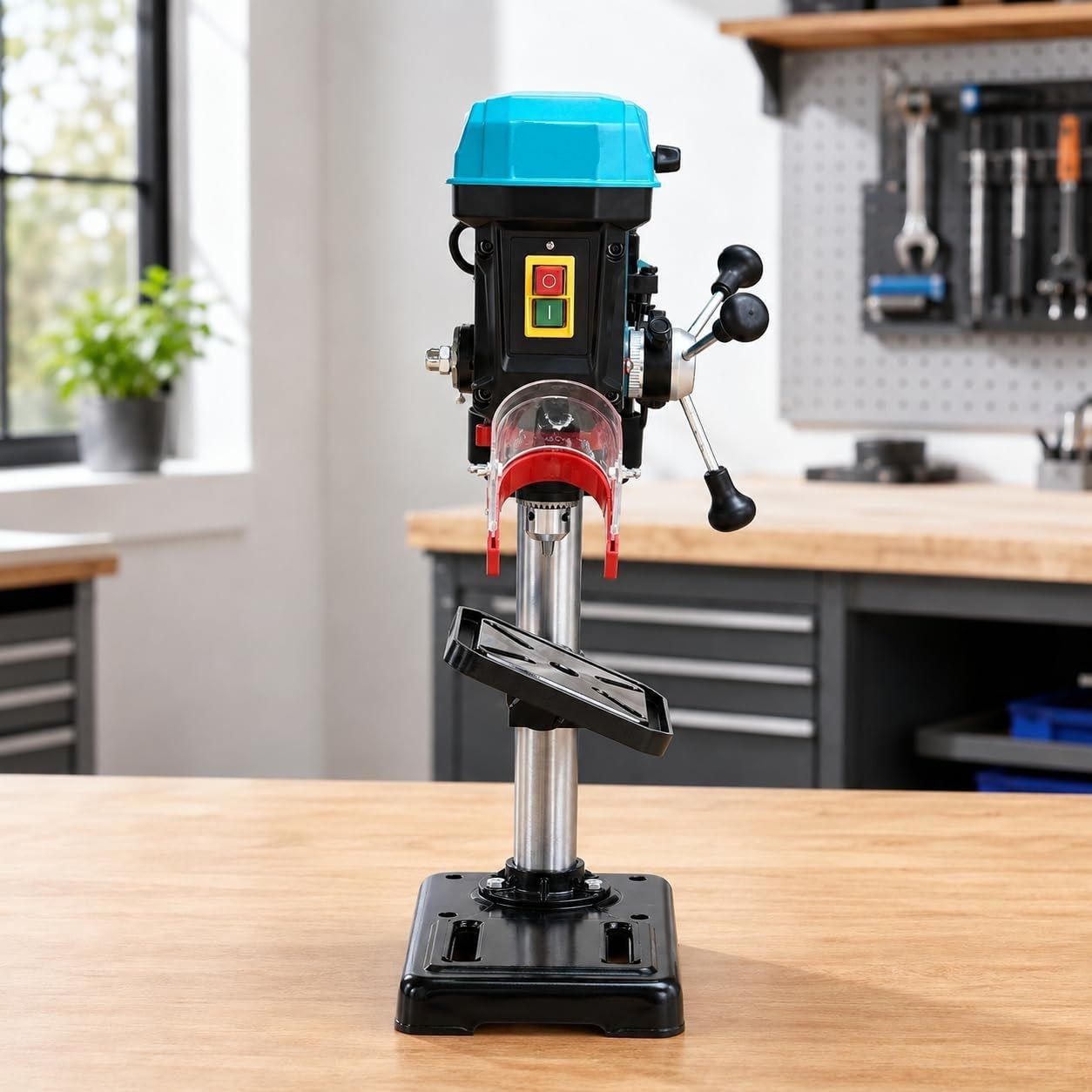 Powerful 350W Bench Drill Press – 13mm Chuck, 5-Speed Adjustable, 600–2650 RPM