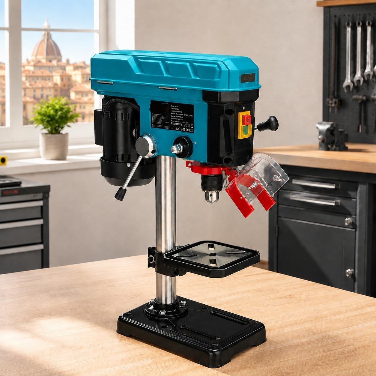 Powerful 350W Bench Drill Press – 13mm Chuck, 5-Speed Adjustable, 600–2650 RPM