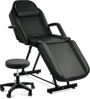 Thick Padded Massage Bed with Stool