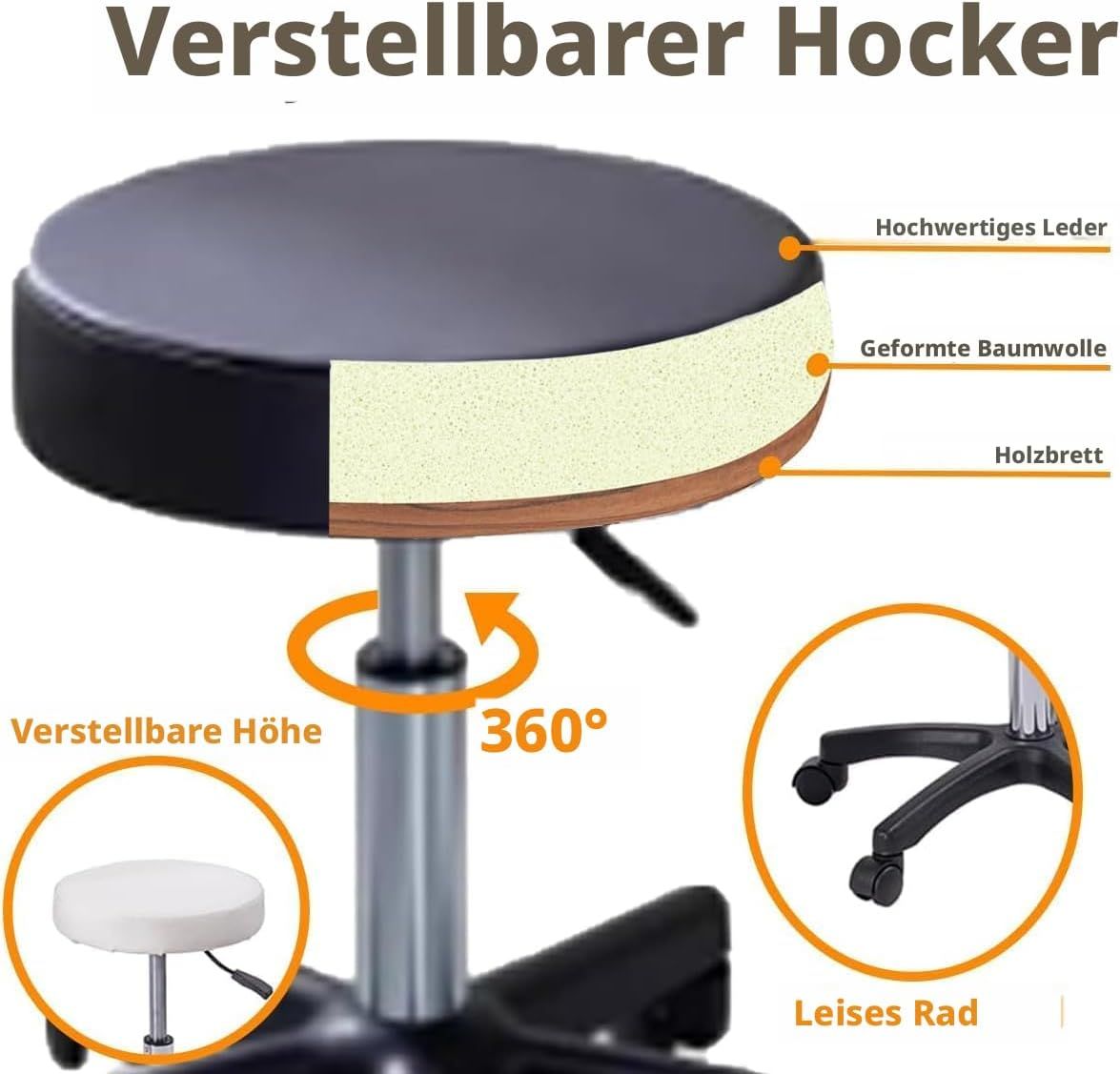 Foldable Massage Table Black Height Adjustable with Headrest Armrests &amp; Accessories