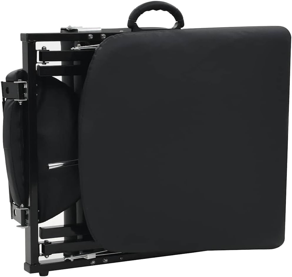 Portable Beauty Lounger – Adjustable Salon &amp; Massage Treatment Bed, Black