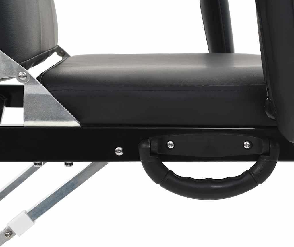 Portable Beauty Lounger – Adjustable Salon &amp; Massage Treatment Bed, Black