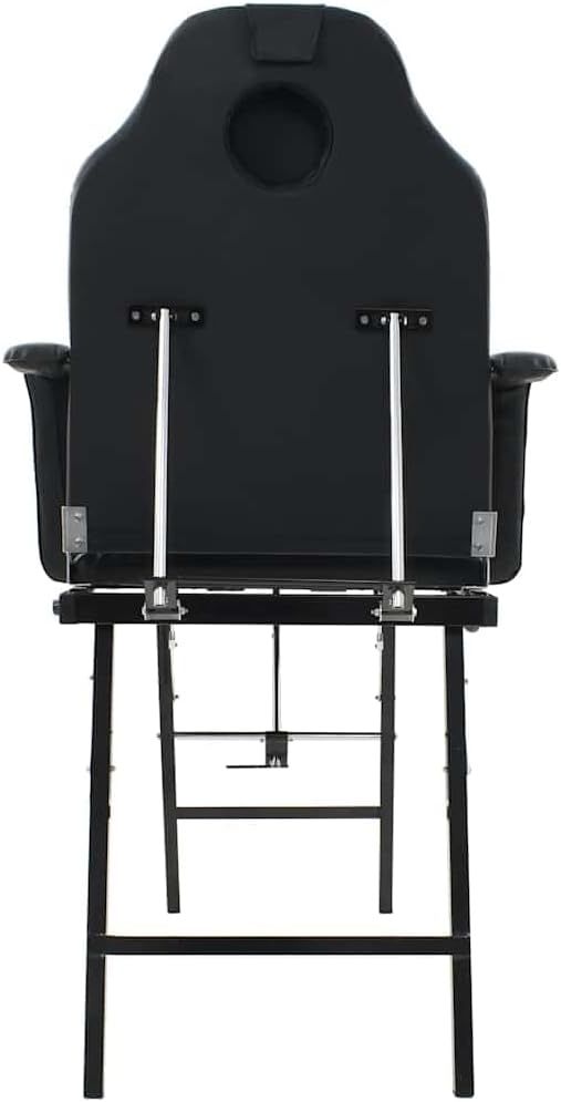 Portable Beauty Lounger – Adjustable Salon &amp; Massage Treatment Bed, Black
