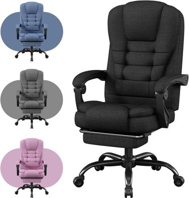 High Back Office Chair with Footrest and Armrests High Back Office Chair with Footrest and Armrests