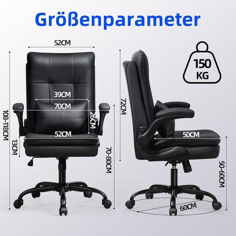 Ergonomic Office Chair Adjustable High Backrest