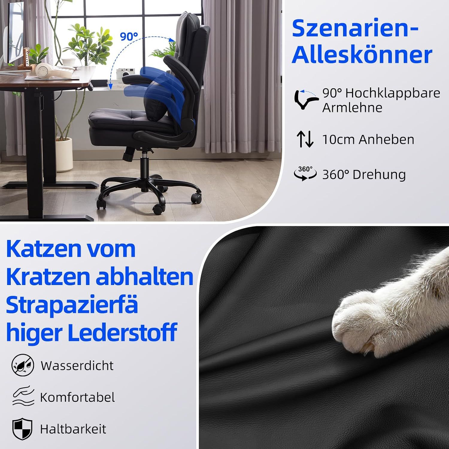 Ergonomic Office Chair Adjustable High Backrest