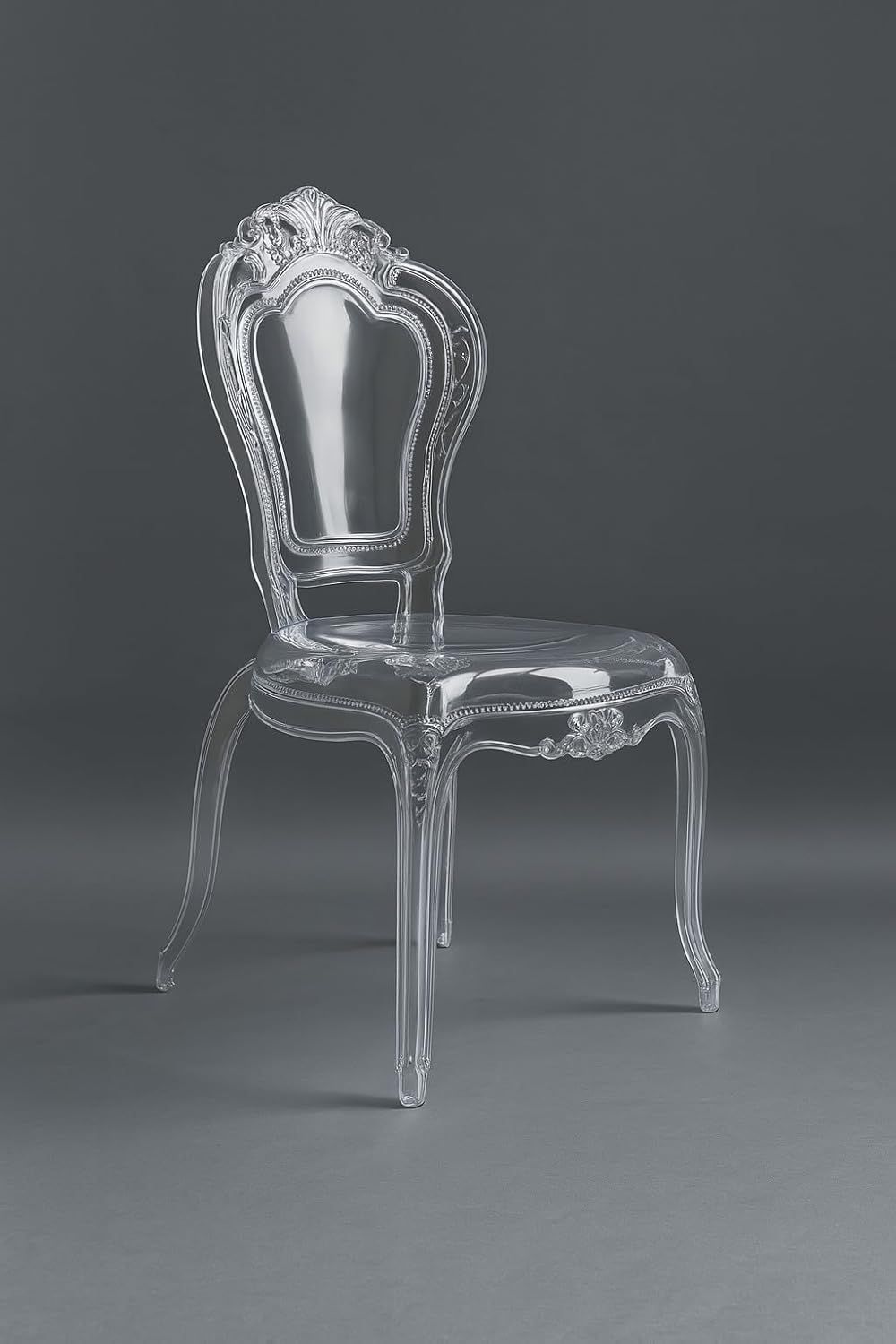 Transparent Polycarbonate Dining Chair Crystal Clear Classic Armchair