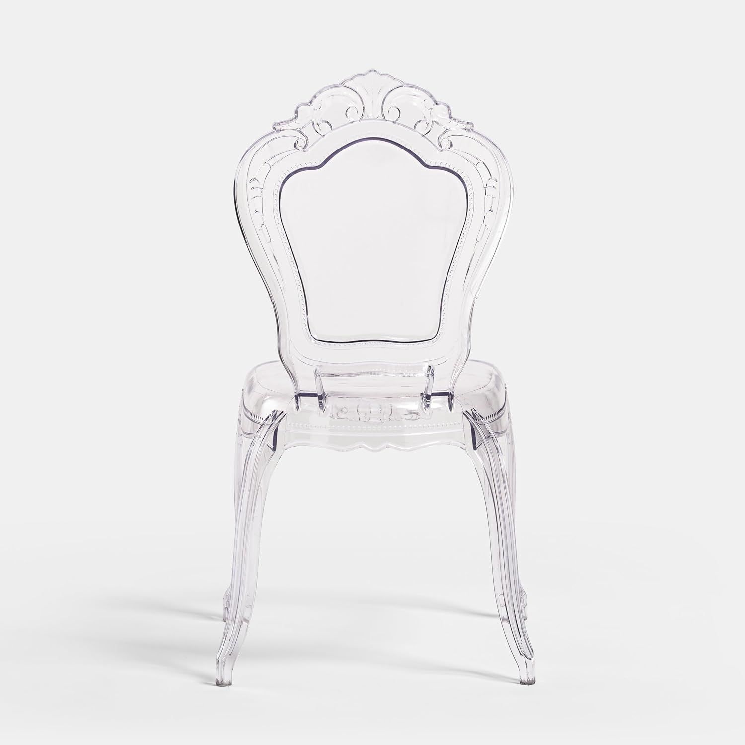 Transparent Polycarbonate Dining Chair Crystal Clear Classic Armchair