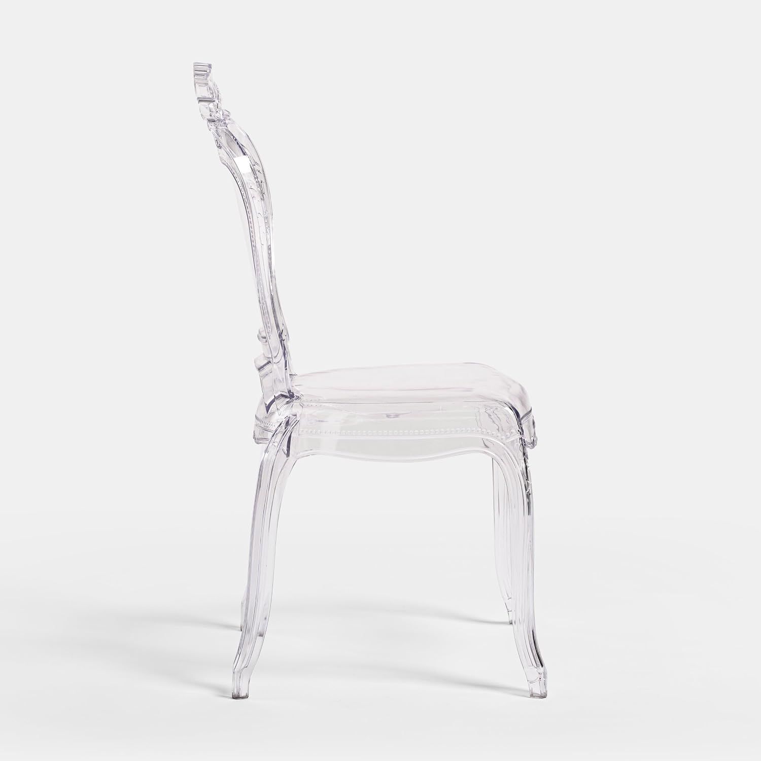 Transparent Polycarbonate Dining Chair Crystal Clear Classic Armchair