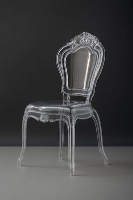 Transparent Polycarbonate Dining Chair Crystal Clear Classic Armchair