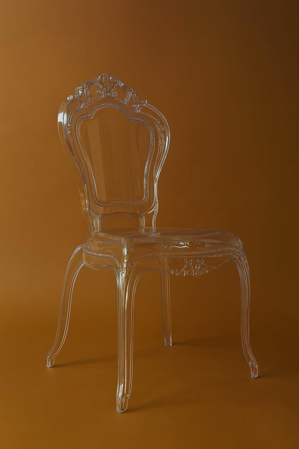 Transparent Polycarbonate Dining Chair Crystal Clear Classic Armchair