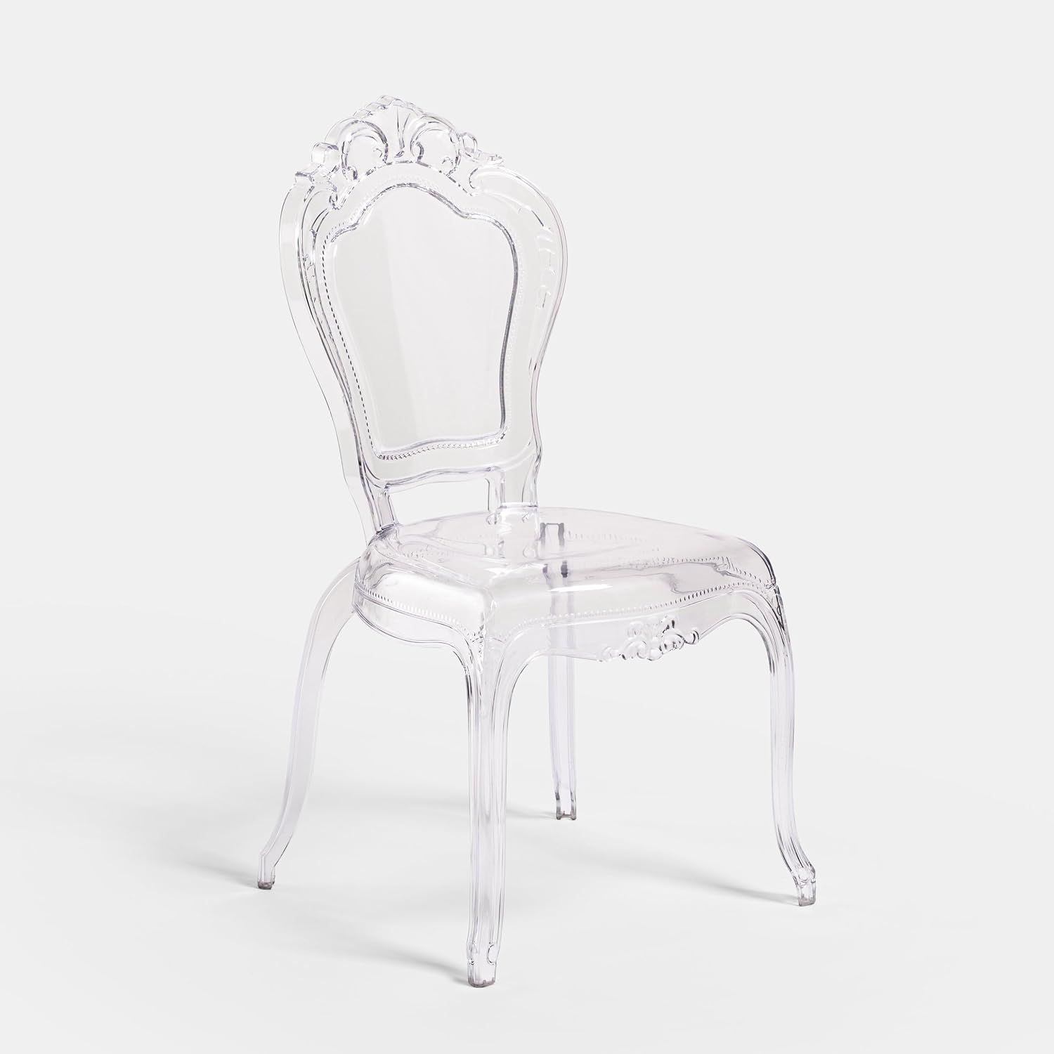 Transparent Polycarbonate Dining Chair Crystal Clear Classic Armchair