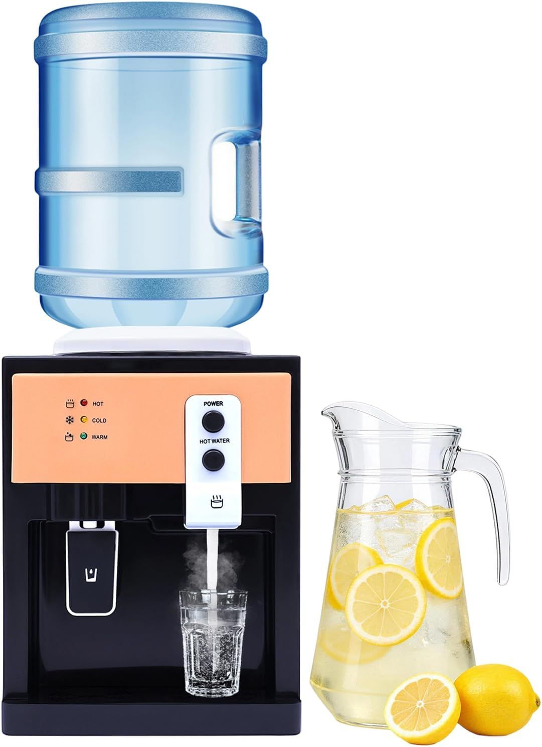 Countertop Hot Cold Water Dispenser with Bottle