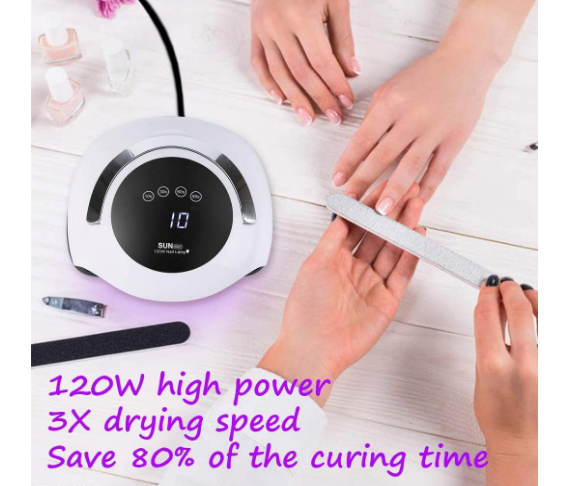 UV LED Nail Lamp 120W Nail Dryer Touchscreen and Large Display 4 Timing Control