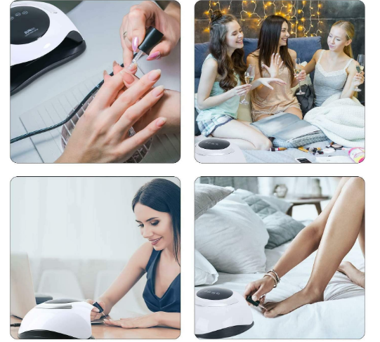 UV LED Nail Lamp 120W Nail Dryer Touchscreen and Large Display 4 Timing Control