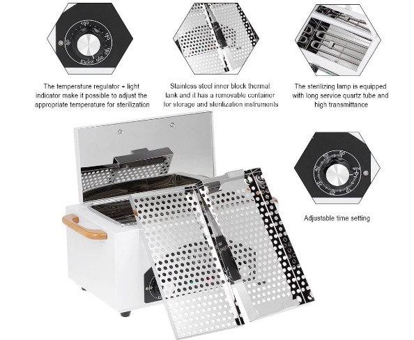Salon Barber Equipment 2L 300W High-Temperature Sterilization Cleaning Machine – KH-360T
