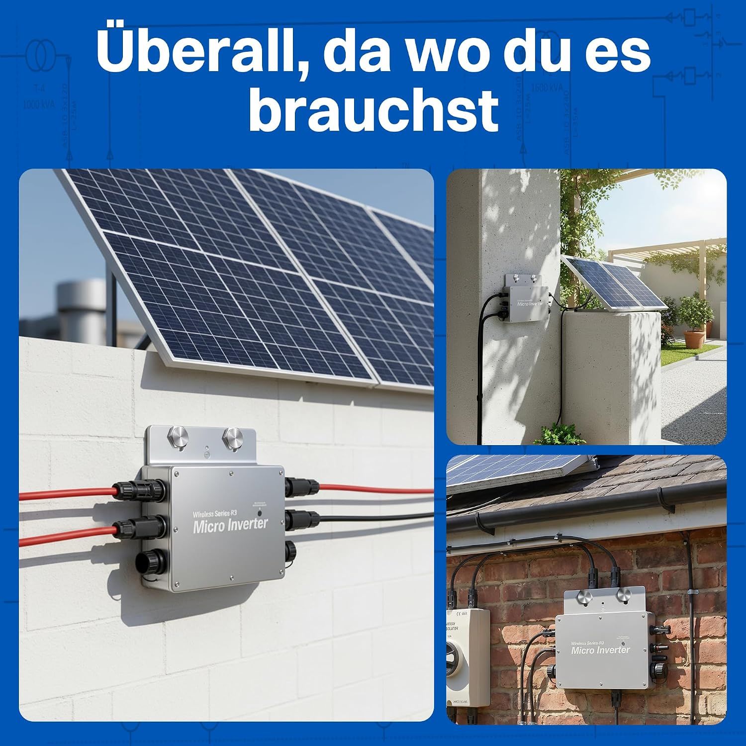 Micro Solar Inverter with WiFi Monitoring – WVC 800W
