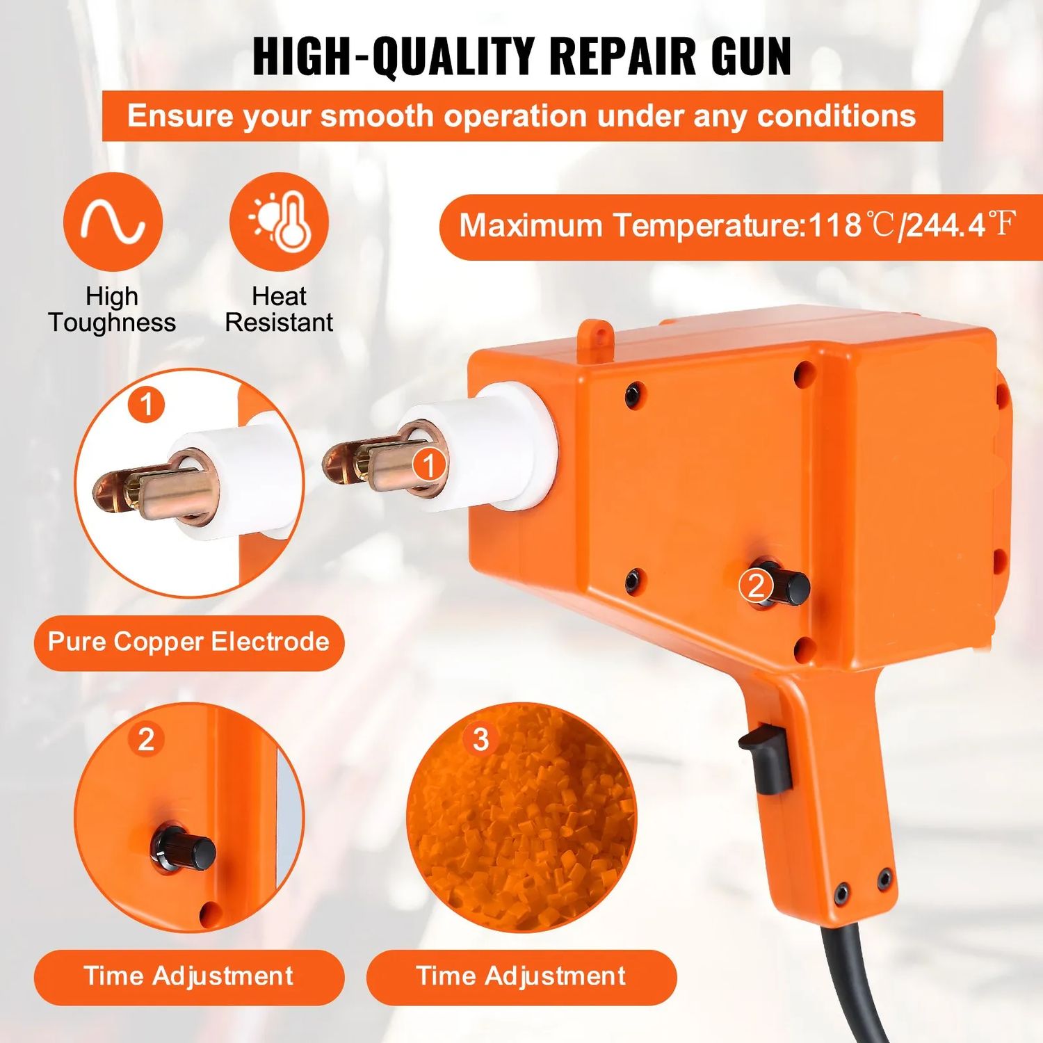 Stud Welder 5500 Car Dent Repair Stud Welder Kit – 220V, 1600A with Slide Hammer