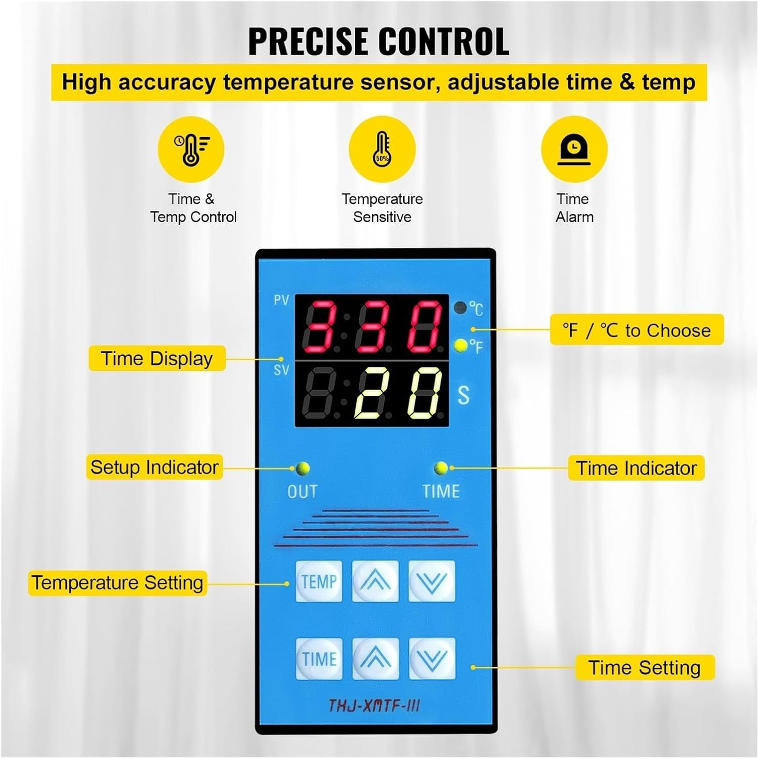Hat Cap Heat Press Machine 600W, 5.5 x 3.5 Inch Digital Heat Transfer Sublimation Press