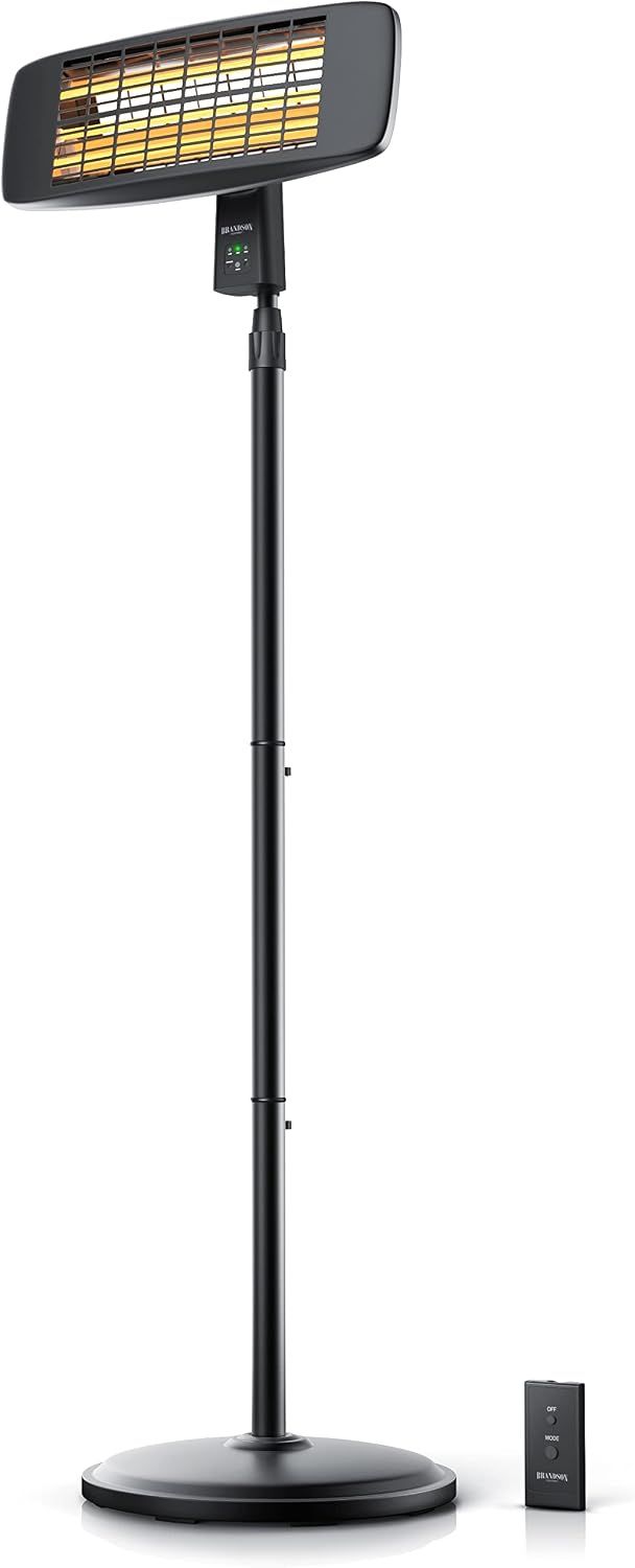 Radiant Patio 2000W Electric Radiant Heater with Telescopic Stand &amp; Remote Control