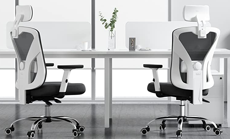 Ergonomic Office Chair Adjustable Armrests Back Support