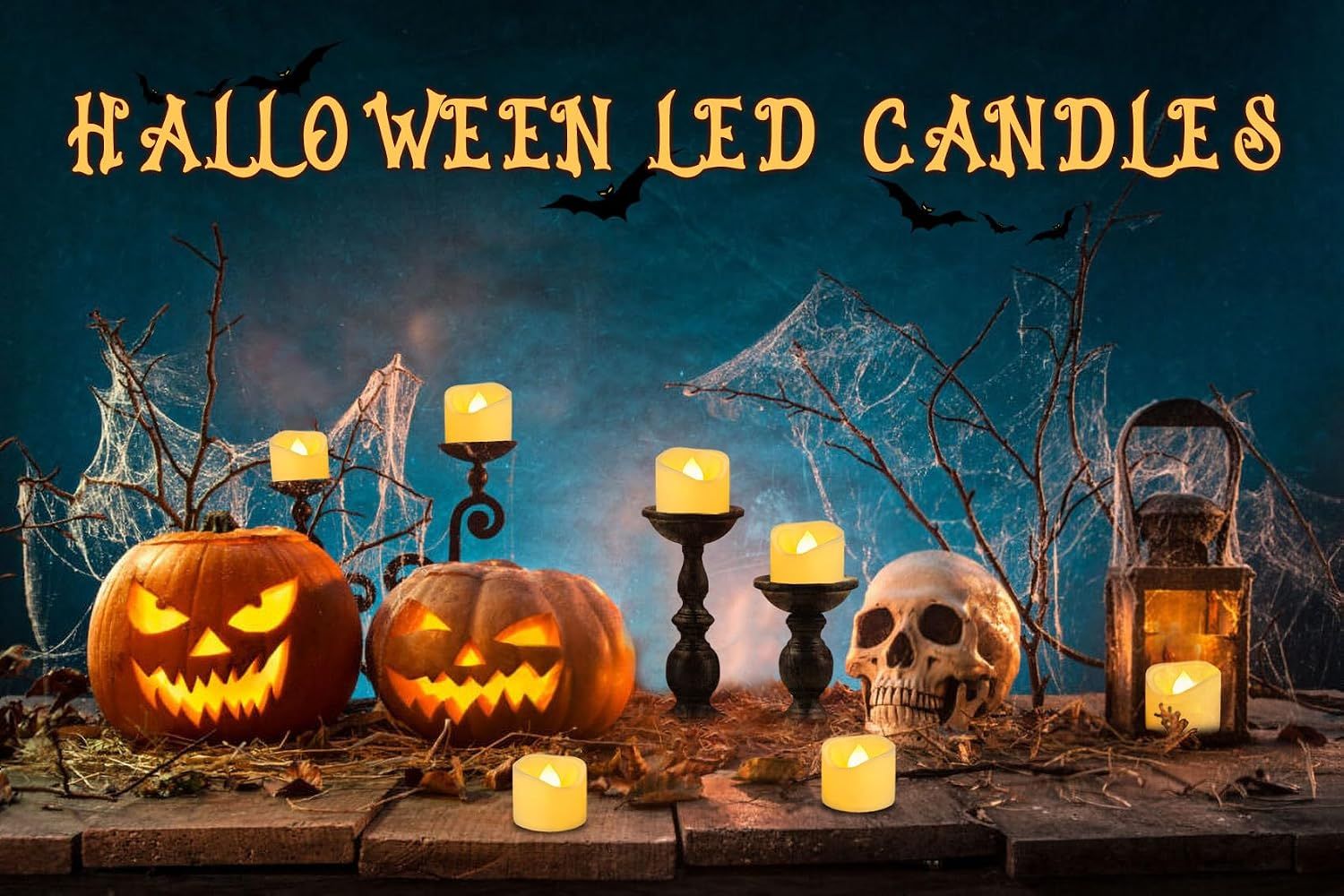 12PCS LED Tealight Candles with Timer Flickering