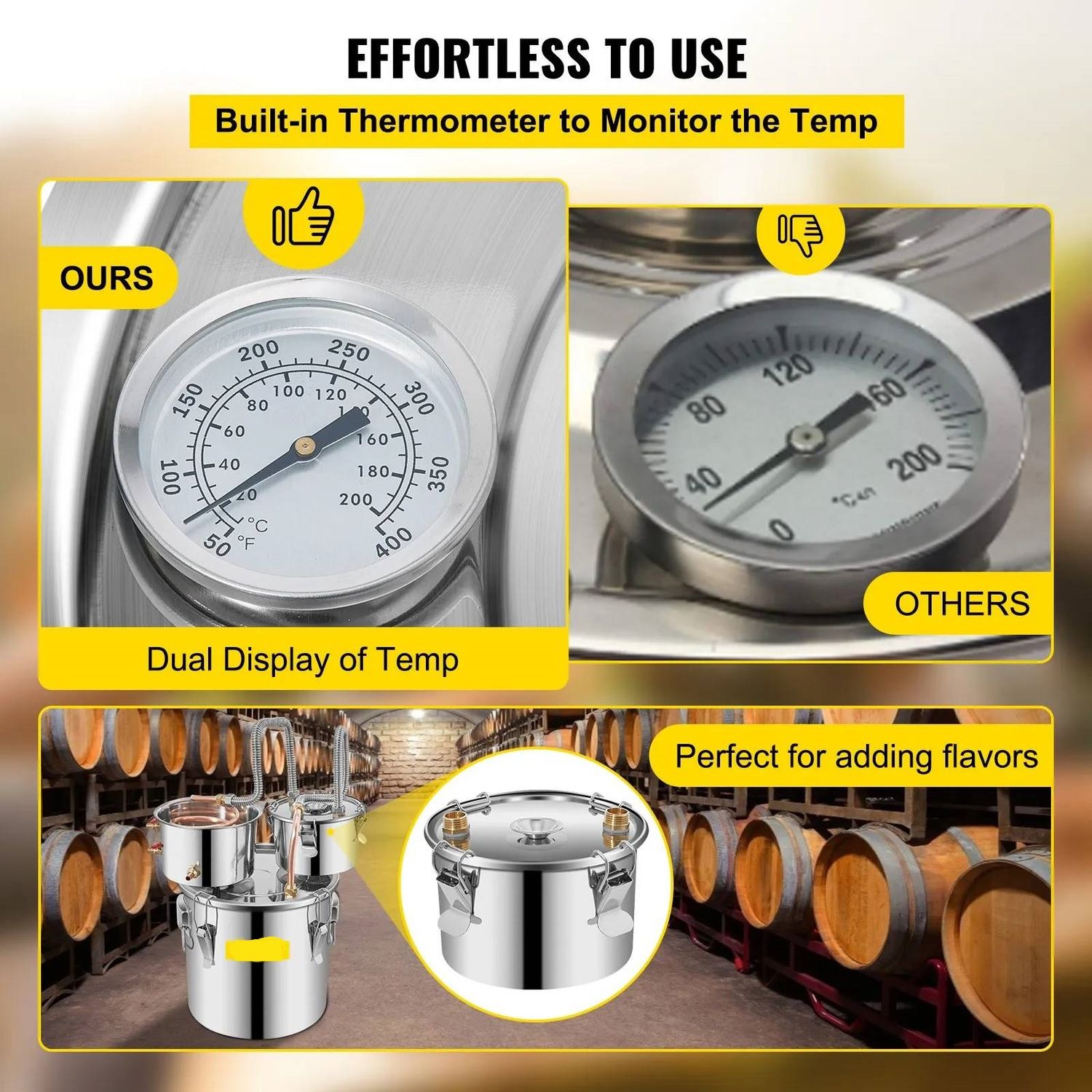 12L Still Distiller Stainless Steel Copper Tube
