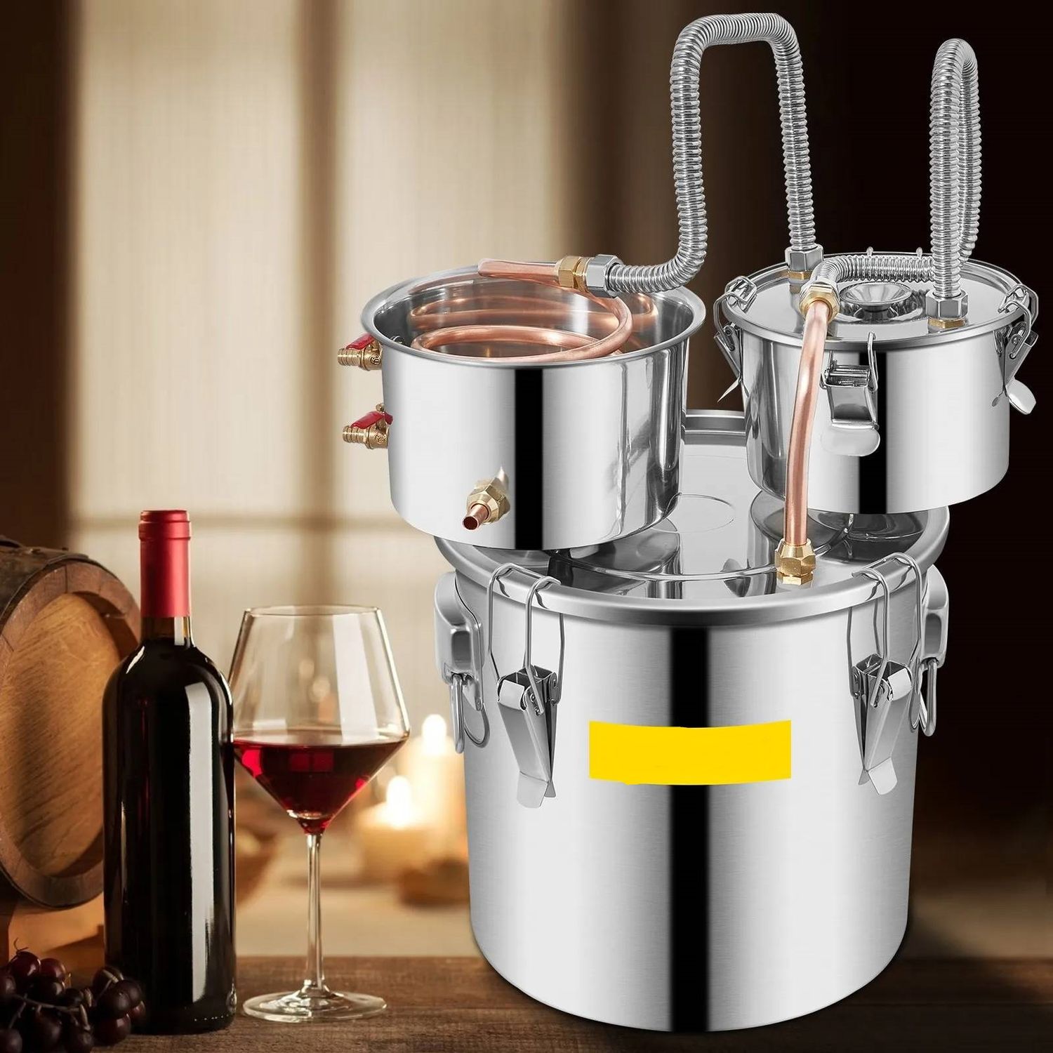 12L Still Distiller Stainless Steel Copper Tube
