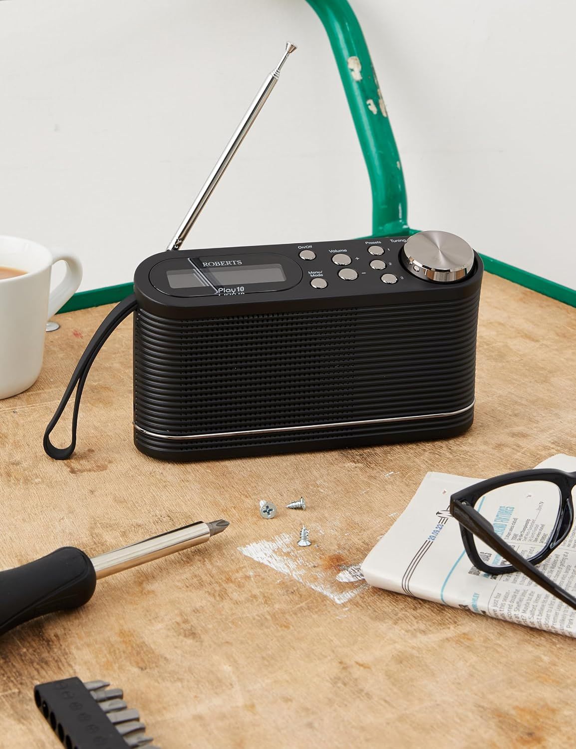 Portable DAB DAB+ FM Digital Radio with LCD Display Battery Powered