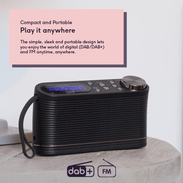 Portable DAB DAB+ FM Digital Radio with LCD Display Battery Powered