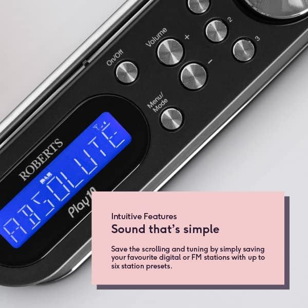 Portable DAB DAB+ FM Digital Radio with LCD Display Battery Powered