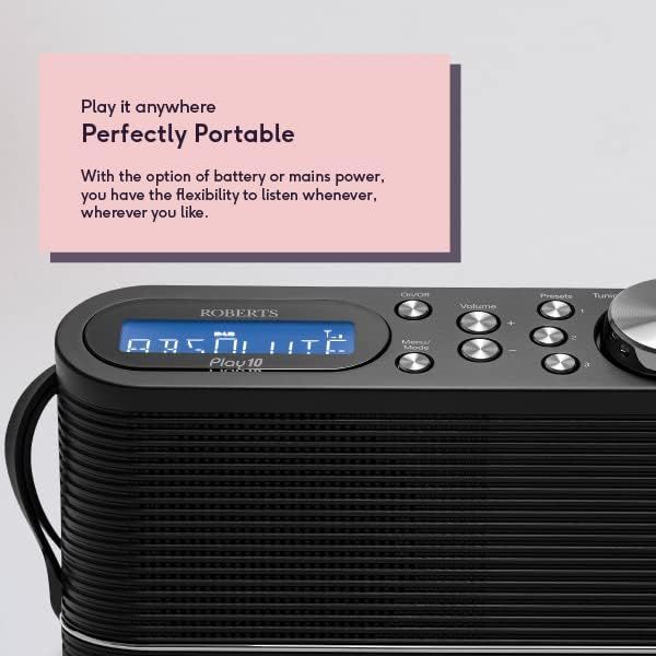 Portable DAB DAB+ FM Digital Radio with LCD Display Battery Powered