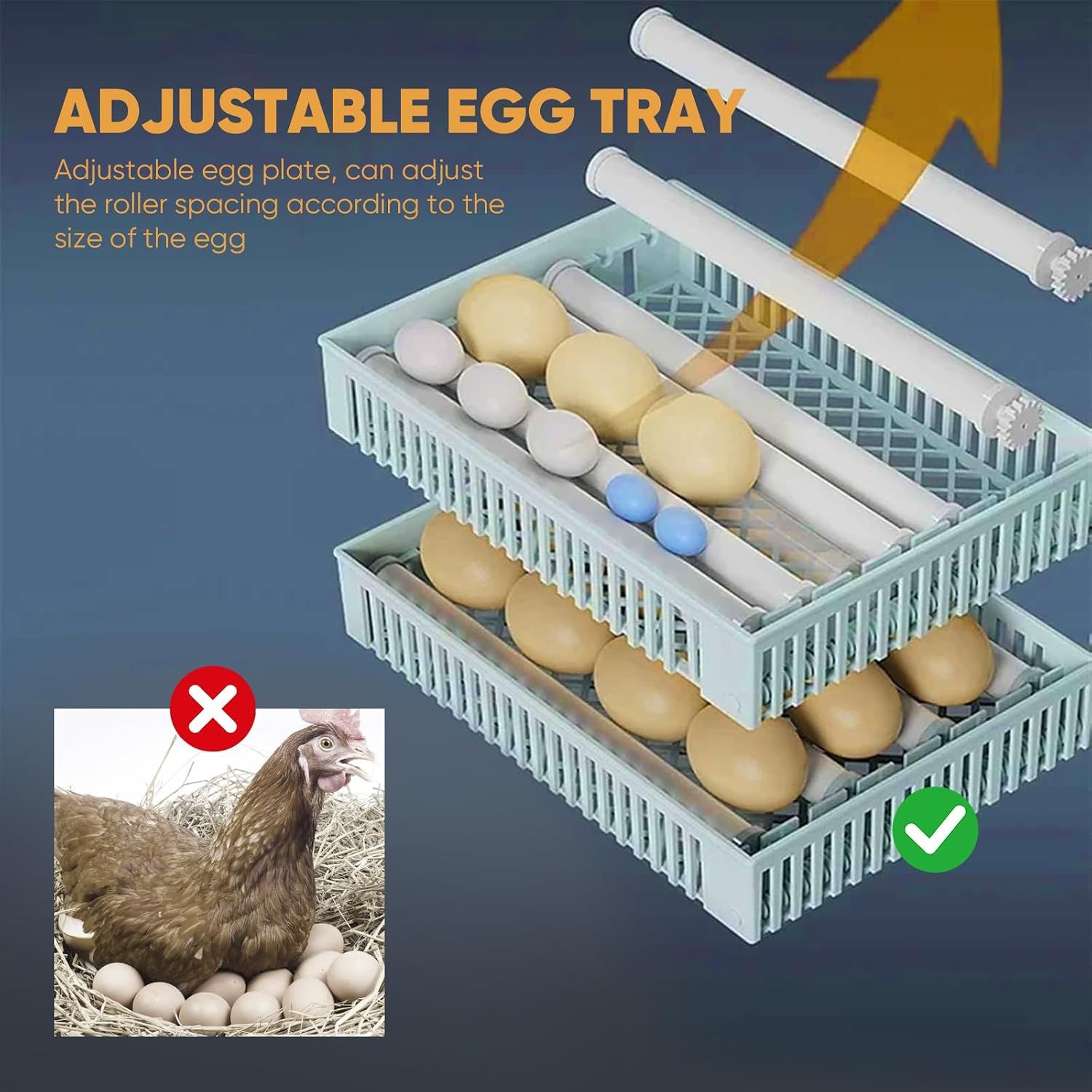 24 Egg Incubator Automatic Turning, Temperature and Humidity Control