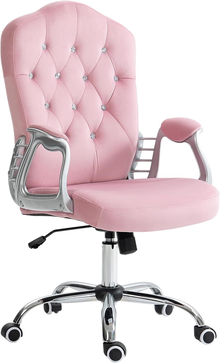 Home Office Chair with Velvet Look Height Adjustable