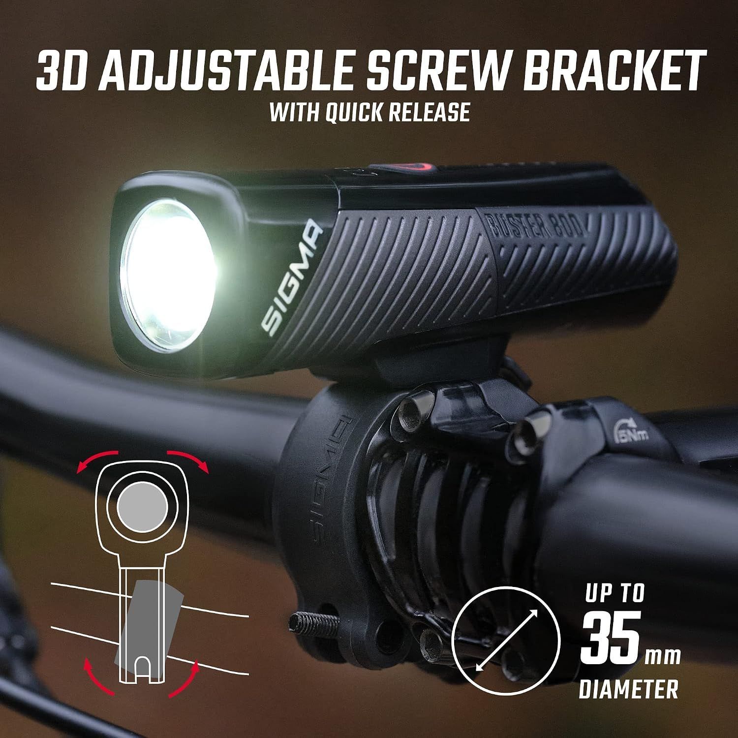 Waterproof Rechargeable Bike Lights for Road &amp; Mountain Cycling