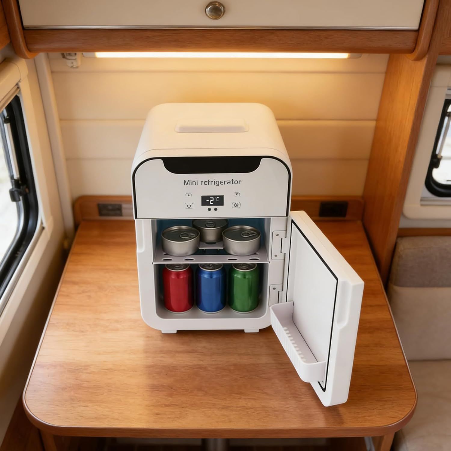 Mini Fridge 16L Caravan Fridge with Digital Display