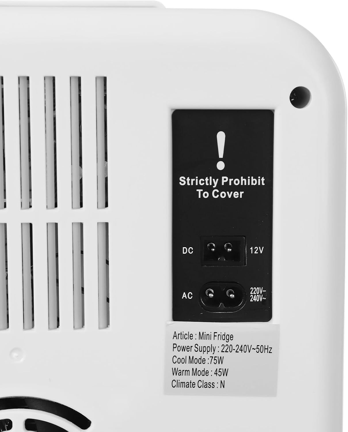 Mini Fridge 20L Portable Warmer – AC/DC Thermoelectric Cooler