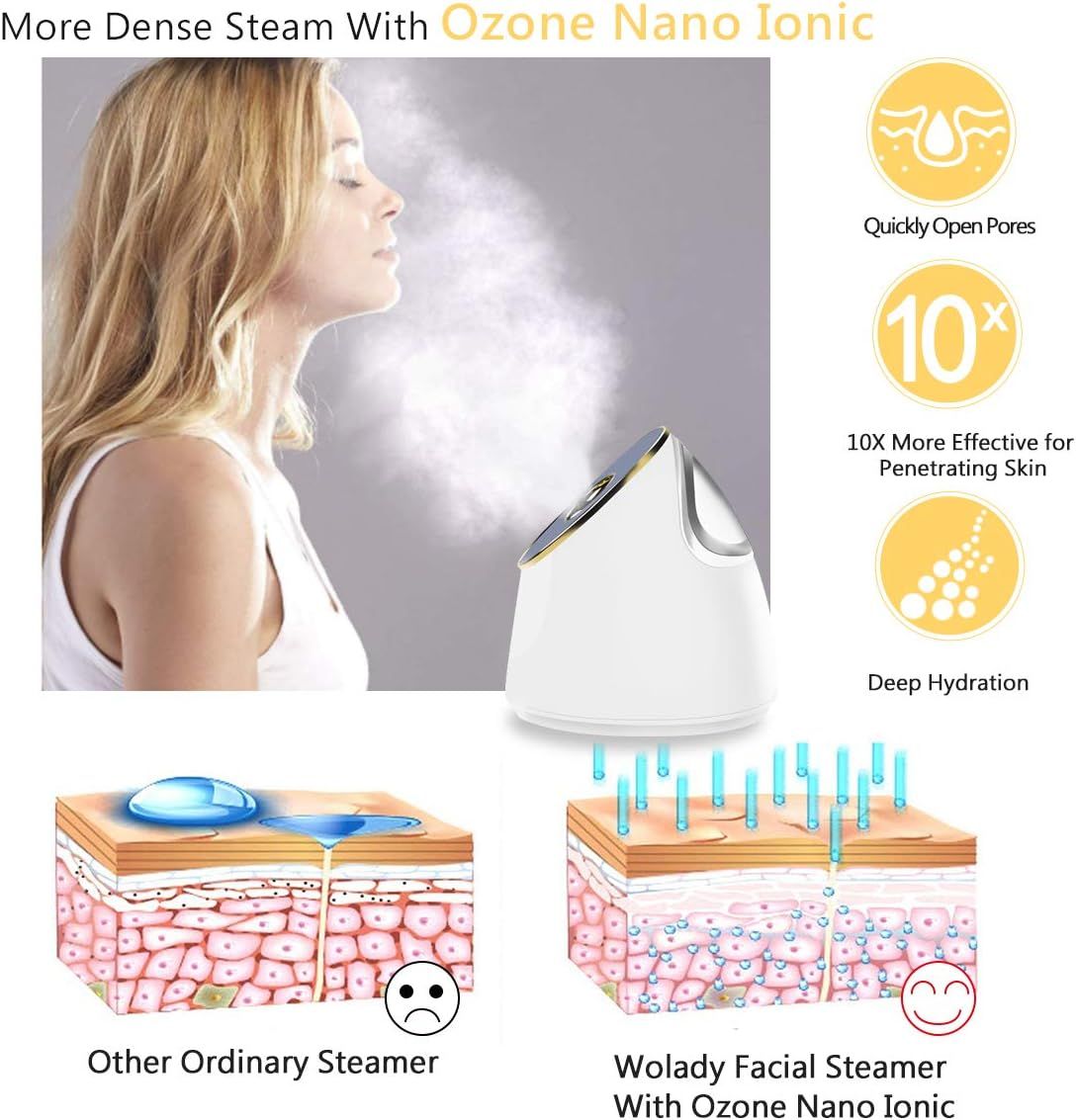 Facial Steamer Nano Ionic Face Sauna Hot Mist