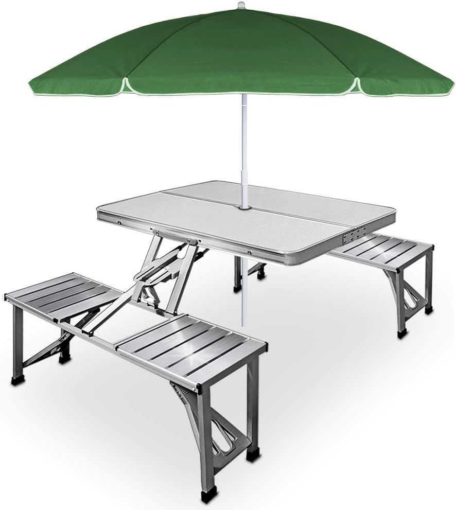 Stylish Portable Aluminum Folding Camping Table Set with Chairs – Portable Aluminium Picnic Table