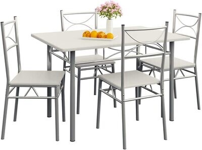 ​Dining Room Set Dining Table Kitchen Table with 4 Chairs​