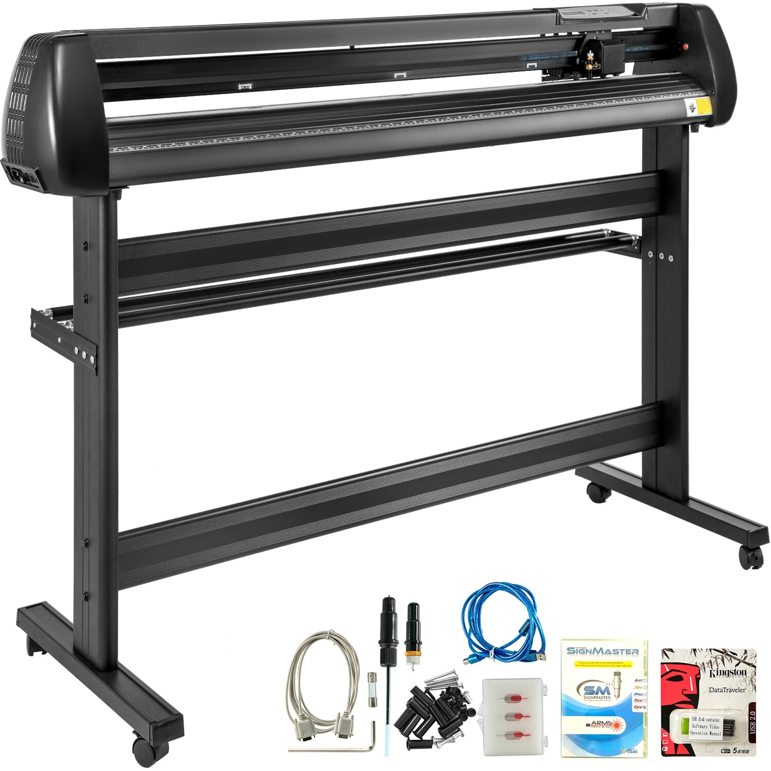 Vinyl Cutter Machine 53 Inch Vinyl Cutter With Floor Stand Adjustable Force &amp; Speed Vinyl Plotter for Sign Making