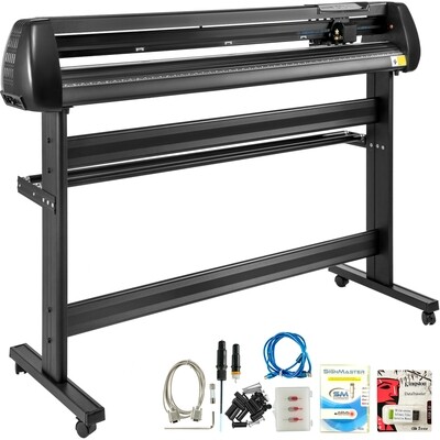 Vinyl Cutter Machine 53 Inch Vinyl Cutter With Floor Stand Adjustable Force &amp; Speed Vinyl Plotter for Sign Making