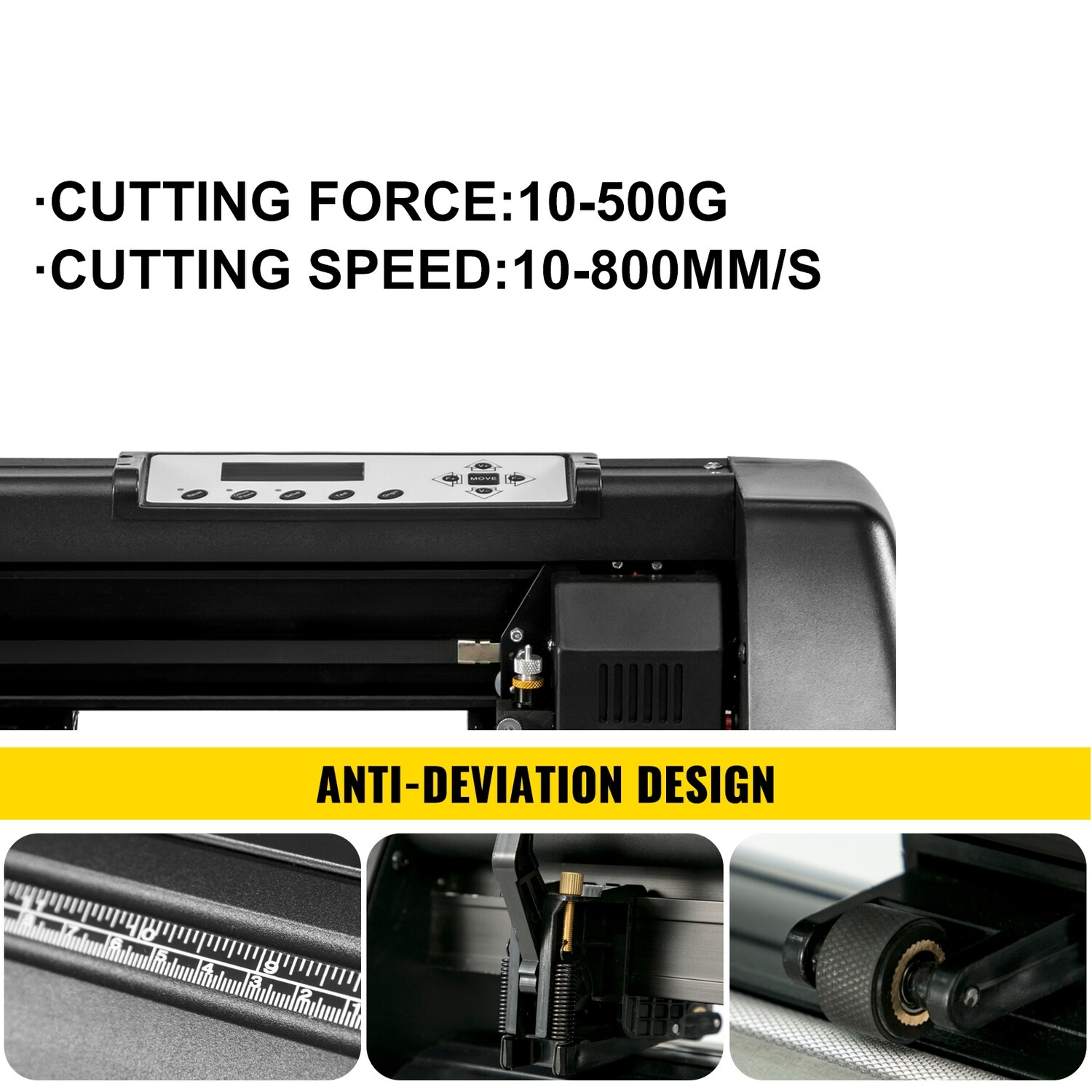 3-Blade USB Vinyl Cutter Plotter - 14" Sign and Sticker Making Machine with Print Software - High-Precision Cutting for Custom Graphics, Decals, and Signs - Includes Advanced Controls and Easy-to-Use